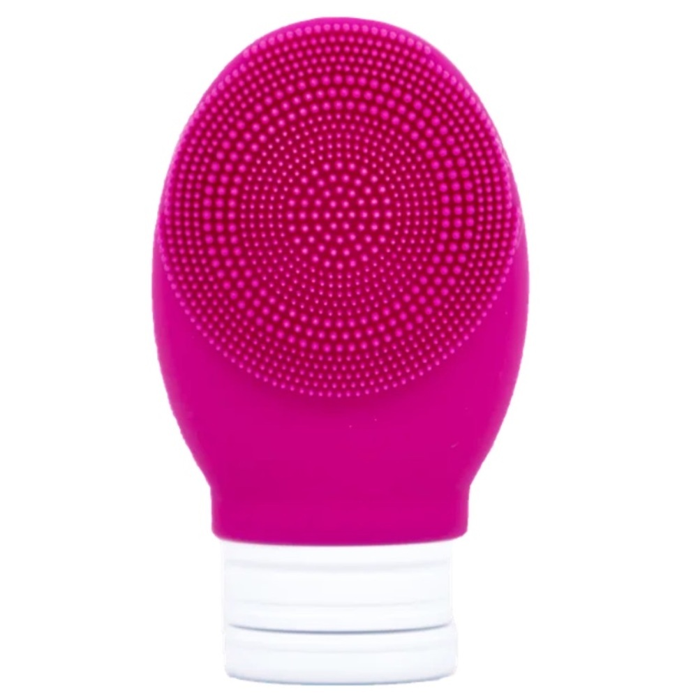 Pulsaderm 2-Speed Waterproof Antimicrobial Sonic Silicone Washcloth Hot Pink NIB - Picture 2 of 5